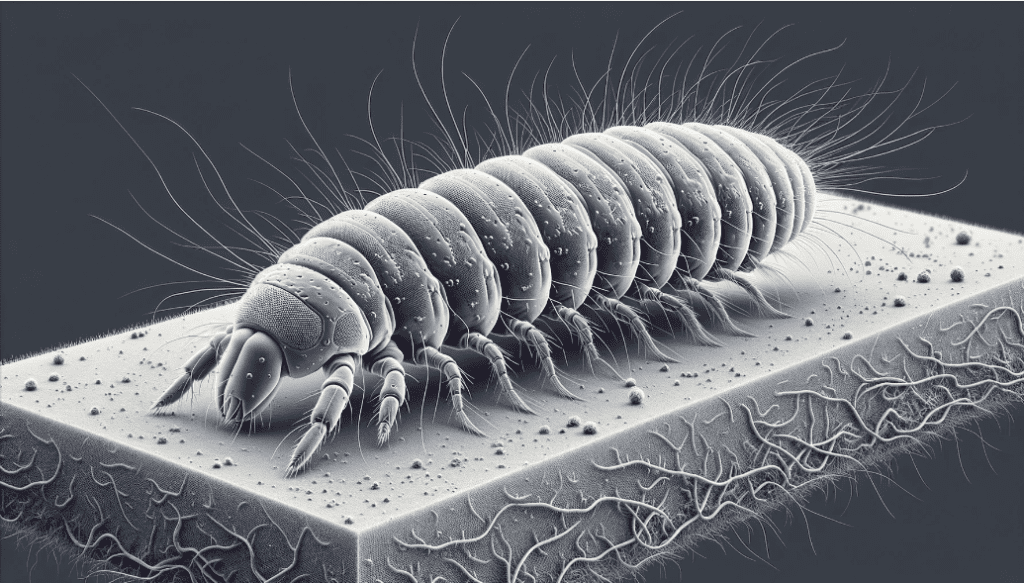 Flea larvae